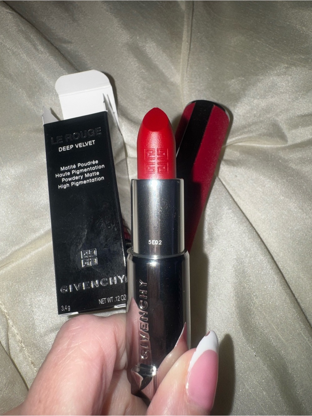 Givenchy Le Rouge Deep Velvet Lipstick — Classic Red